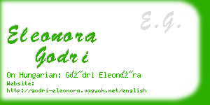 eleonora godri business card